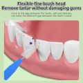 80 Pcs/Box I-type push pull interdental brush 0.6-1.5Mm Cleaning Between Teeth Oral Care Orthodontic I Shape Tooth Floss.