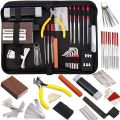 57 PCS Guitar Tool Kit with Carry Bag, Repair Maintenance Tools - multicolor. 