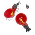 1 Pcs Chicken Drinking Cup Automatic Drinker Chicken Feeder Plastic Poultry Water Drinking Cups Easy Installation With Screws. 