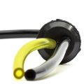 10 Pcs 2 Holes Fuel Tank Grommet Rubber with Fuel Line Pipe for Brush Cutter Grass Trimmer.