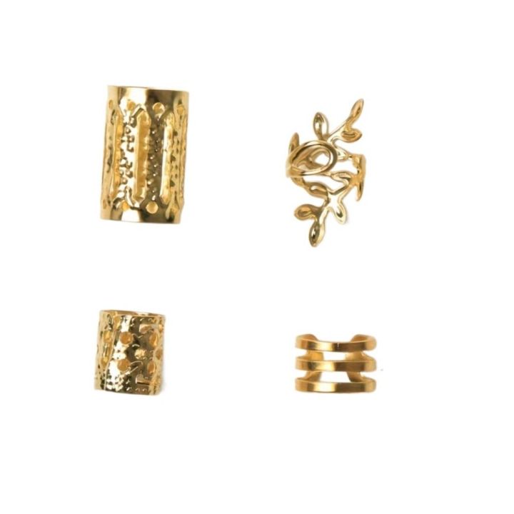 40PCS%20Hair%20Accessories%20Metal%20Cuff%20Clips%20Mixed%20Hair%20Rings%20Set%20Hair%20Braiding%20and%20Dreadlocks%20Beads%20DIY%20Charm%20Hair%20Braid%20Tubes%20Decor%20-%20Image%203