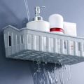 Bathroom Shelf Wall Mounted Storage Basket Punch Free Storage Rack Shower Organizer Kitchen Storage Holder-Allion shop.