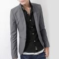 Men's Suit Men Blazer Business Coat Jacket Tops Autumn Fashion Formal Coat Elegant Solid Color Casual Slim Fit One Button.