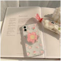 Phone Case For Redmi 10X Note 12 4G 8 9 9S 9T 10 10S 11 11S 12S 12 Pro Plus Max Casing Cute INS Pink Love Flowers Flower Holder Back Cover 3D Clear Fashion Transparent Soft TPU.