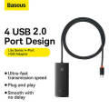 BASEUS USB Hub 4 in 1 HUB Multi USB 2.0 Adapter With USB C Port Splitter. 