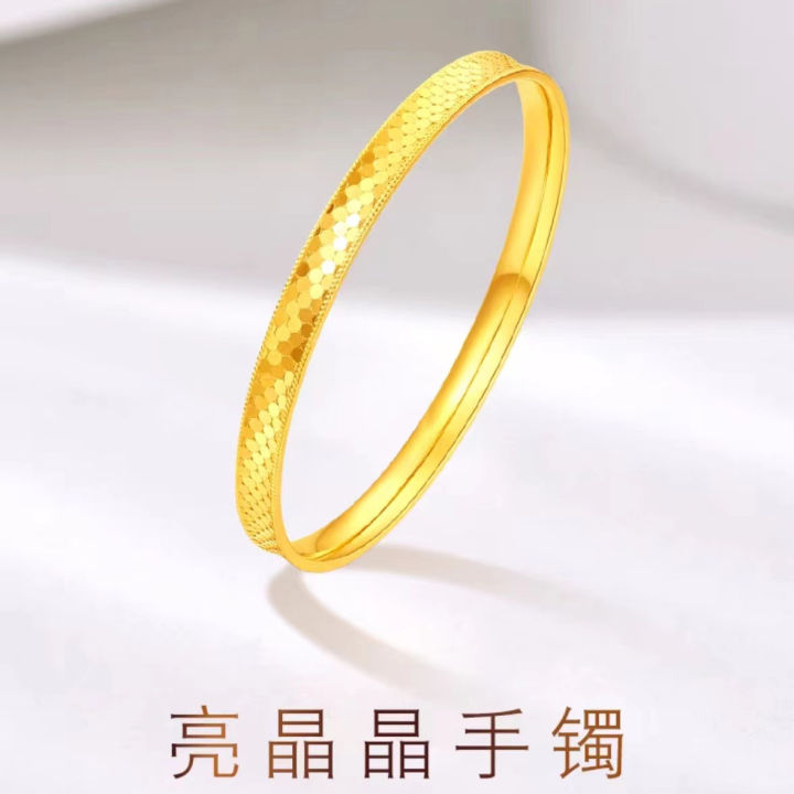 Vietnam sand gold dragon scale bracelet light luxury style Xiaohongshu closed mouth ladies versatile Douyin long-lasting jewelry personality