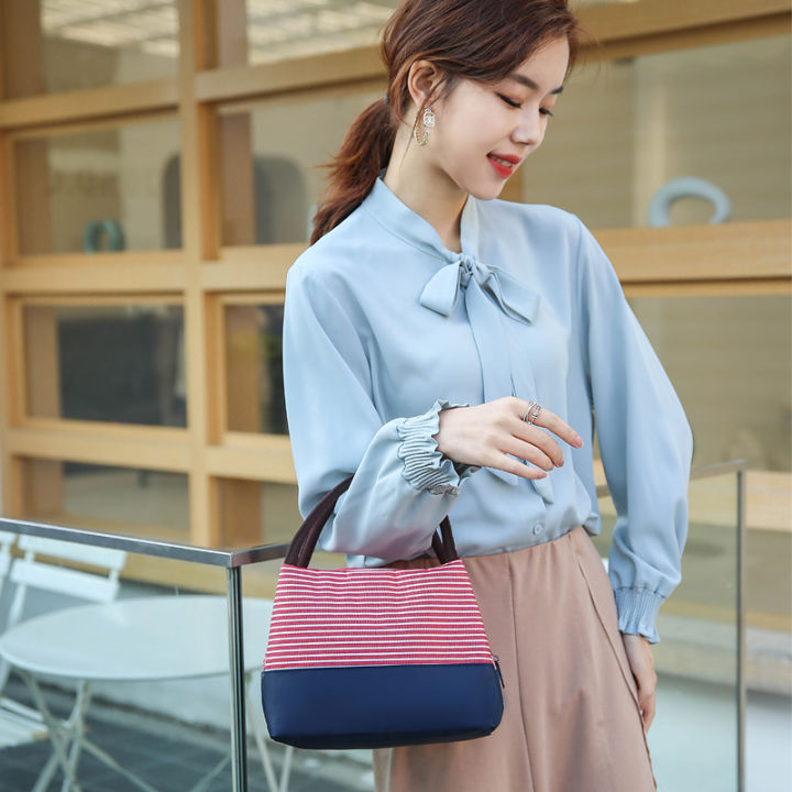 K6WY Chinese Insulated Lunch Box Bag Waterproof Thickened Student Bento Bag Lunch Bag Bag Portable Lunch Bag Bag Keeps Cold