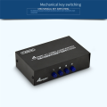 AV Switcher 4 Into 1 Out Av RCA Head Interface Audio and Video Switcher Multi-Function 4-Way AV Switcher Easy to Use. 