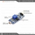 Arduino Compatible LDR Light Sensor Module with LM393 Comparator for Automatic Lighting Control - DC 3.3-5V. 