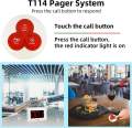 RETEKESS T114 Restaurant Table Buzzer pager Waiter Service Calling Queue Wireless Caregiver System 10 3-Key Push Button for Restaurant Nursing Home Cafe Bar. 