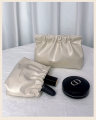 02 Pcs/set Mini Cosmetic Bag  for Women Travel Makeup Storage Bag for Girls Key Jewelry Earphone Organizer pouch. 