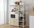 Kitchen Storage Cabinet Shelf Organizer with Utility Kitchenware Open Rack. 