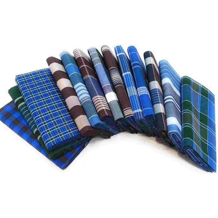 100% Cotton Stitched Shahi Lungi For Men 1pcs