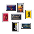 7 pcs room decoration items combo picture frame set for wall decor wallmate wall frame picture frame. 