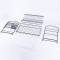 2 Layer Dish Drainer Cutlery Shelf Drying Holder Rack Drip Tray Mobile Kitchen Storage Kitchen Racks Stands  MA. 