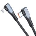 ADC-009 20W USB-C/Type-C to 8 Pin Double Elbow Data Cable, Length:2m. 