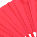 2X Bamboo Structure of Tai Wushu Martial Arts Hand Fan Red.