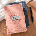 A5 200 Pages 2024 Notebook Retro Password Book with Lock Diary Binder Thickened Creative Hand Ledger Student Notepad Stationery. 