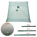 New Portable 60/80/100cm Folding Fishing Net Nylon Network Shrimp Fish Net Casting Net Fishing Cage Outdoor Fishnet For Fishing. 