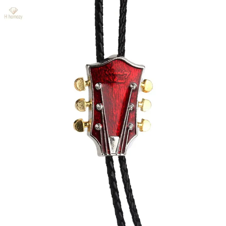 2xFashion%20Country%20Music%20Guitar%20Western%20Cowboy%20Rodeo%20Bolo%20bola%20Red%20-%20Image%202