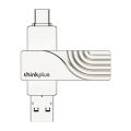 Lenovo Thinkplus USB flash drive MU251 mobile phone typec dual port usb3.1 high speed USB flash drive logo. 