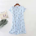 Knitted cute women's short sleeved pamas, summer style, oversized and fat added home pamas. 