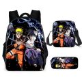 HOT NARUTO Naruto Primary and Middle School Students Schoolbag Boys Girls Anime Cartoon School Bag Mochila Children's Gifts. 