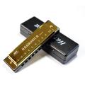 Top Harmonica Diatonic Blues Harmonica Key of C 10 Holes 20 Tones Blues Harp Mouth Organ Harmonica For Adults Beginners Professionals and Students Bright black. 