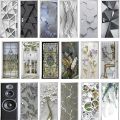 3D Geometric Door Sticker Tear and Stick PVC Waterproof Full Door Wrap Mural Room Door Photo Wallpaper Poster Decoration.
