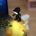 Mini Table Lamp Cute Robot Hero Led Desk Night Light Bedroom Study Reading Book Lamps Night Light Eye Protection Bedside Lights.