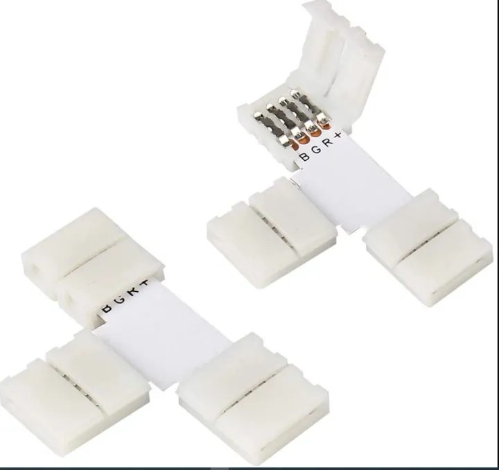 (2%20Piece)%20Solderless%20LED%20Connector%204%20Pin%20Buckel/L/T%20Shape%20Corner%20LED%20Tape%20Connector%20For%20WS2812B%203528%205050%20RGB%20RGBW%20Led%20Strip%20Light%20-%20Image%203