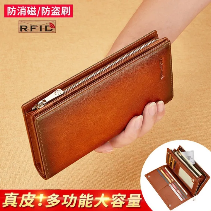 Emperor%20Paul%20Men's%20Wallet%20Genuine%20Leather%20Long%20Vintage%20Large%20Capacity%20Multifunctional%20Driver's%20License%20Business%20Clutch%20Bag%20Wholesale%20-%20Image%202