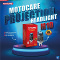 Motocare M10 H4 LED Projection Headlight Dual Beam Powerful 45W High Beam 25W Low Beam 4500 Lumen for Motorcycle and Car 1 Piece. 