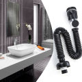 1Pc Kitchen Sink Drain Pipe Flexible Stretchable Deodorant Strainer Pipeline Bathroom Washbasin Anti Blockage Accessories. 