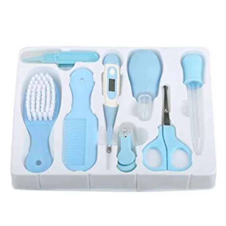 Exclusive%20Baby%20Care%20Kit,%208%20Pcs%20Convenient%20Healthcare%20Grooming%20Set%20Essential%20Daily%20Care%20Tool%20Nail%20Clipper%20Manicure%20Safety%20Scissors%20Nose%20Cleaner%20Hair%20Brush%20Comb%20Personal%20Care%20Kit%20for%20Toddler%20Infant%20-%20Image%204