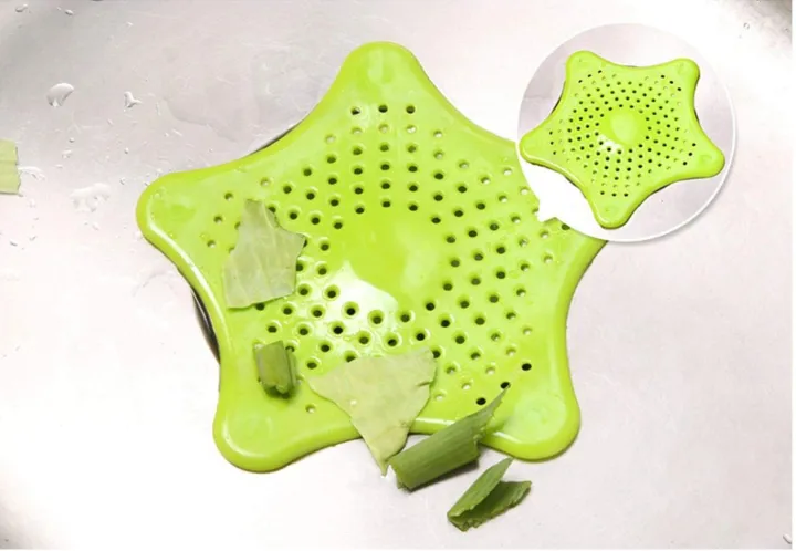 Multi-Purpose%20Soft%20PVC%20Plastic%20Star%20Filter%20For%20Kitchen%20Bathroom%20Sewer%20Sink%20Waste%20Strainer%20Filter%20Drain%20Catcher%20Cover-4pcs/Set%20-%20Image%204