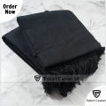 Black Chador for men | 6 Feet long Black Chador Black Shawls for man [1]. 