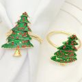 8Pcs Christmas Napkin Rings -Napkin Holder Rings for Holiday Christmas Table Decoration Elk Napkin Buckle.