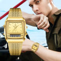 LIEBIG New Fashion Casual Watch For Men Digital Dual Time Week Sports 3bar Waterproof Quartz Wristwatches relogio masculino 1030.