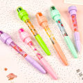 5 IN 1 Cute Seal Ballpoint Pen Children Toys Multi-function Bubble Ballpoint Pen Gift For Boys Girls Roller Stamp Pen With Light. 