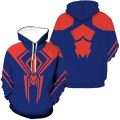 Spider-Man 2099 Miguel O'Hara Across Hoodie Gwen Spider Miles Morales Jacket Men's Casual Pullover Sweater Sweatshirts Superhero Costume. 