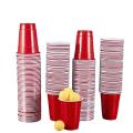 16-Ounce Plastic Party Cups in Red (50 Pack) Disposable Plastic Cups Recyclable Red Cups with Fill Lines for Drinks,BBQ,Picnics. 