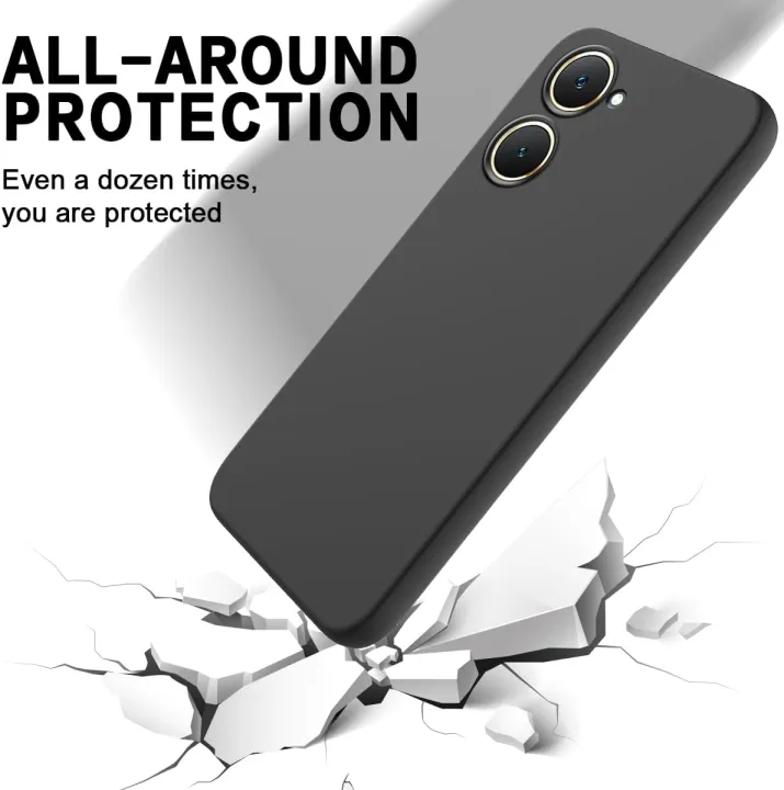 Vivo%20Y03/Y03T/Y18/Y18T/Y18i/Y18E%20Black%20Soft%20Liquid%20Silicone%20Flexible%20Case%20-%20Phone%20Back%20Cover%20-%20Image%203
