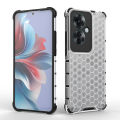 Vantime for OPPO F25 Pro / Reno11 F 5G Case Honeycomb Patterned Clear Back Hard Cover. 
