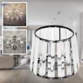 2Pcs Crystal Lampshade Chandelier Ceiling Fixture Lamp Shade Black. 