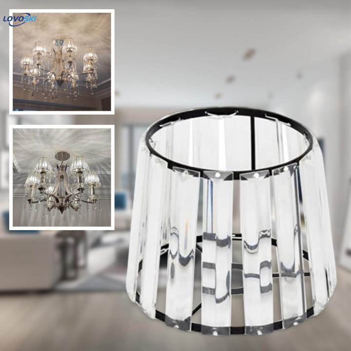 2Pcs%20Crystal%20Lampshade%20Chandelier%20Ceiling%20Fixture%20Lamp%20Shade%20Black%20-%20Image%202
