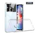 For Itel A70 Reinforced Shockproof Cushion Back Clear Hybrid Transparent Sof Tpu Back Cover For Itel A70.