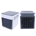 Mini Air Cooler Cooling USB Fan Conditioner With Colorful LED Portable Desk Room Navy blue. 