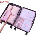 Cosyde 7Pcs/set Trip Luggage Organizer Clothes Finishing Kit Storage Bag Cosmetic Toiletrie Storage Bag Home Travel Accessories.