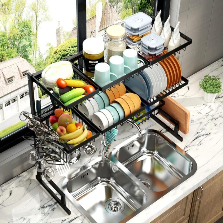 Multifunction Three Layer Sink Drain Rack | Daraz.com.bd